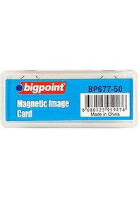 Resim Bigpoint Akrilik Mıknatıslı İsimlik Şeffaf 