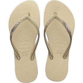 Resim Havaianas Kids Slim Glitter Kadın Plaj Terliği 4146975 Dore Altın 