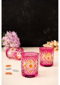 Resim Mest Lbr 316 Pembe 6 Kişilik Kahve Yanı Su Bardağı Seti 280 Cc Özel Kesim Şıklığı, Zarif Tasarım Pembe 