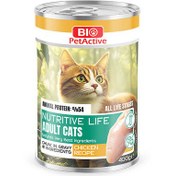 Resim Bio Pet Active Nutritive Life Tavuk Etli Kedi Konservesi 400 Gr 