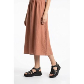 Resim Gönderi(r) Kadın Siyah Cırt Bantlı Dolgu Topuk Hakiki Deri Sandalet 