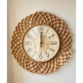 Resim BOHEM HASIR ÇERÇEVELİ DUVAR SAATİ, 43 CM, HOM-1322 