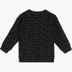 Resim Erkek Bebek Baskılı Sweatshirt 