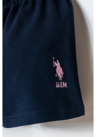 Resim U.s. Polo Assn. Kız Bebek Pembe Şort Takım 5274-50152 Pembe 