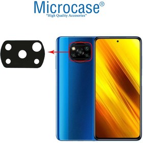 Resim Microcase Xiaomi Poco X3 Nfc Kamera Lens Koruma Halkası - Kapalı Tasarım Siyah 