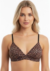 Resim Bonbon Kadın Balensiz Desteksiz Üçgen Bralet Sütyen Ve String Külot 2'li Takım Bb2260 LEOPAR 