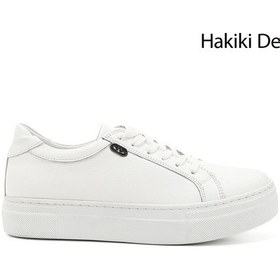 Resim Gönderi R Kadın Beyaz Bağcıklı Dolgu Taban Hakiki Deri Sneaker Gdza13424240 Beyaz 