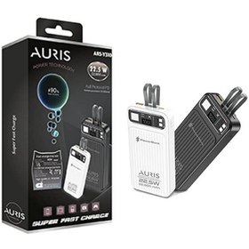 Resim Auris 22000 mAh 22.5W Süper Hızlı Kablosuz Powerbank 