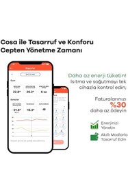 Resim Cosa Akıllı Oda Termostatı Kablosuz Kombi ve Klima Kontrolü v5 - Beyaz 