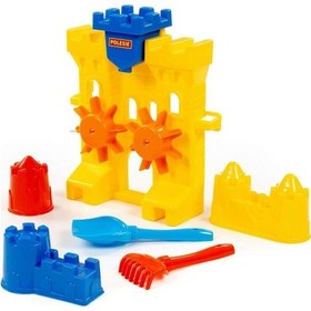 Resim Polesie Set No.466 Kale Kum Değirmeni, Kürek No.5 Tırmık No.5 K Çok Renkli 