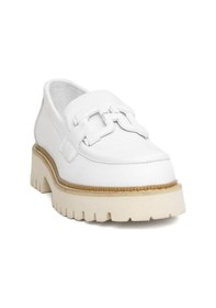 Resim Mammamia D24ya-3165 Kadın Deri Loafer Ayakkabı D24YA-3165-R7263 Beyaz 