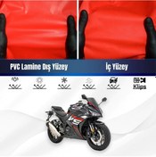 Resim Rks A 250 Motosiklet Brandası Su Geçirmez Branda Kırmızı Branda Motor Branda Xl 