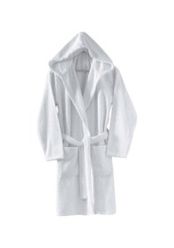 Resim Menderes Home Cotton Collection Bukle Small Kapşonlu Bornoz Düz Byz 