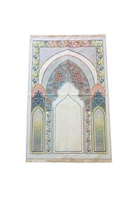 Resim Geleneksel Desenli Hediyelik Halı Tipi Dokuma Seccade Krem KREM 