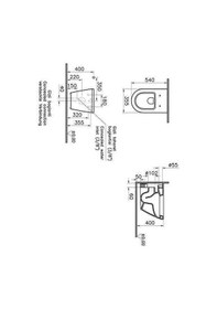 Resim VitrA İntegra Kanalsız Asma Klozet Yanları Kapalı + VitrA Yavaş Kapak + VitrA Gömme Rezervuar Set Beyaz 