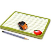 Resim Mouse Pad Haftalık Kağıt Planer Sümen Elma 