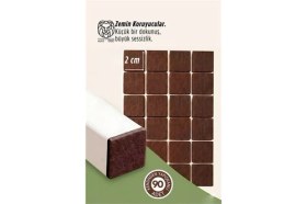 Resim İsmiyle Al 90 Adet Kendinden Yapışkanlı 2x2 cm Premium Zemin Koruyucu Keçe Seti 