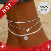 Resim İki Parçalı Set, 925 Ayar Gümüş Bohem Tarzı Kadın Takısı, Günlük Kıyafetler, Parti, Tatil ve Plaj Festivali İçin Uygun, Sevgililer Günü ve Anneler Günü Hediyesi 