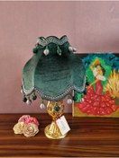 Resim Armubu - İki Adet Kadife Kaplı El Yapımı ABAJUR 