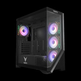 Resim Vento VG4202FLA Atx Tower, 850W 80+ Siyah, Temperli Cam, Rgb, Mesh, Atx Gamıng Kasa 