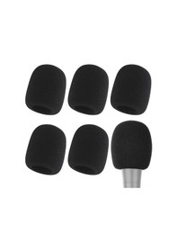 Resim Tenfowee 6 Adet Siyah Köpük Mikrofon Koruması - Ktv/mikrofon Kullanıma Uygun - 35x60x70mm Kalın Diğer 