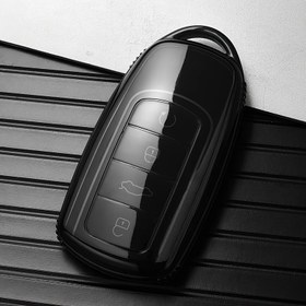 Resim 1 adet Chery TPU Araba Anahtarı Kılıfı, Tiger 8/Explorer 06/Zealot Pro 7 Plus/Zealot 98 Plus ile Uyumlu, Minimalist Anahtar Kılıf Aksesuarı için Şık, 4 Düğme Yuvası ile 