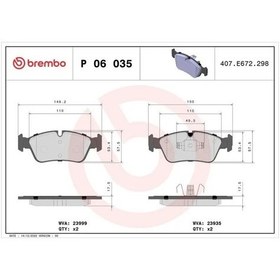 Resim Bmw 120d E87 On Fren Balatasi 2004-2011 Brembo P06035 