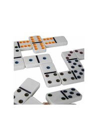 Resim Vıp Kalite Domino Oyunu 28 Taşlı Domino Oyunu Metal Kutulu Domıno Game Aile Oyunları Yılbaşı Oyunları 