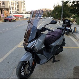 Resim Motocam Sym Joyride 300 Ön Cam 2023-2026 Model 75cm Füme Renkli 4mm Uzun 