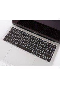 Resim Laptop Apple Uyumlu MacBook Pro Klavye Koruyucu Us-abd İngilizce 12inç A1534 - 13inç A1708 İle Siyah 