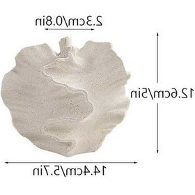 Resim Gebibd Seramik Mercan Vazo, Bej Mat, Kuru Çiçek Vazo, Nordic Sanat, 1 Adet 1 Adet 