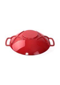 Resim Sürel 5789 Demir Döküm Wok Tava 35 CM Kırmızı 
