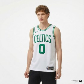 Resim Nike Boston Celtics NBA Erkek Beyaz Basketbol Forması 