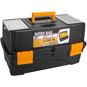 Resim Saatistan Şeffaf 21" Raflı Balıkçı Çantası, Düzenli ve Şık Saklama Çözümü 