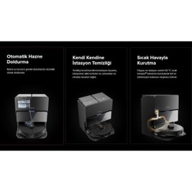 Resim Roborock Süper Akıllı 10.000 Pa Ultra Emiş Gücü Full Otomatik S8max V Ultra Robot Süpürge 