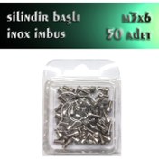 Resim Site Hırdavat M3x6 İnox Havşa Baş İmbus Civata (50 Adet) 