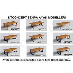 Resim NT Concept Ntconcept Lihe Doğal Ağaç Toplantı Masası(100cm-280cm) 