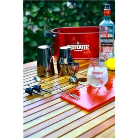 Resim TheBRoParlak Siyah French Kokteyl Seti Shaker ,30/60 ml Kupa Jigger, Çatallı Bar Kaşığı ve Şişe Dökücü 