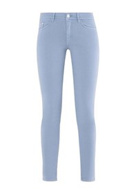 Resim Explosion Minimalist Slim Fit Kadın Pantolon - Günlük Kullanım Açık Mavi 