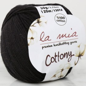 Resim La Mia Cottony Siyah Bebek El Örgü İpi - P21 - 33556 