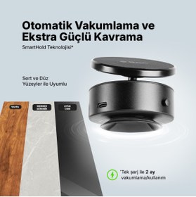 Resim Ttec Easydash Pro M Magsafe Uyumlu Telefon Tutucu 2tt40 Smarthold Teknolojisi Ile Otomatik Vakumlama 