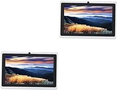 Resim Uonlytech 2 7 8 tablet not defteri çocuklar tableti tablet bilgisayar çift ​​kameralı tablet Karikatür düz kablosuz internet beyaz 