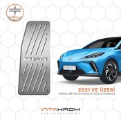 Resim İntachrom MG 4 Krom Ayak Dinlendirme Pedalı - 2021 ve Üzeri 