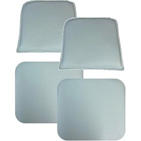 Resim Knsz Minder Seti 2 Li Zng&mğr&uslu Byz Suni Deri Tel Bar Sandalyesi Oturma Ve Sırt Minderi Set Siyah 