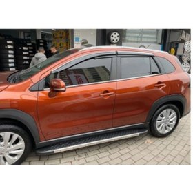 Resim Suzuki S-cross 4'lü Mugen Cam Rüzgarlığı Kromlu 