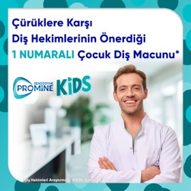 Resim Sensodyne Promine 0-6 Yaş Çürüklere Karşı Koruyan Çocuk Diş Macunu 50ml+Timsahlı Yumuşak Diş Fırçası 