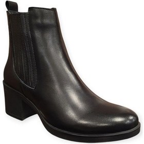 Resim Venüs 25021503k Topuklu Klasik Deri Kadın Bot Siyah 