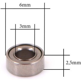 Resim Mr63Zz Minyatür Rulman Ölçü:3X6X2.5 Mm 3D Yazıcı 
