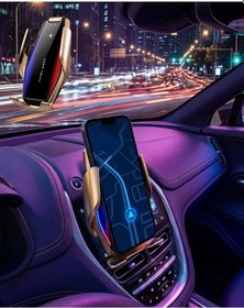 Resim Otomatik Sensörlü Araç Telefon Tutucu Kablosuz Şarj Özellikli 360 Derece Döner Diğer 