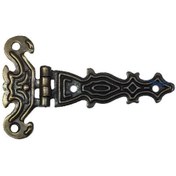 Resim ewoman Dekoratif, Sac Tek Kuyruklu Menteşe - 40x68 Mm, Küçük, Antik, 100 Adet ( Lisinya ) 